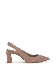 Vince Camuto Hamden Slingback Pump Truffle Taupe Suede ID-NXAH3130