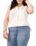 Vince Camuto Sleeveless V-Neck Top (Plus Size) New Ivory ID-FFHB6950