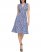 Vince Camuto Floral-Print Ruched-Front Dress (Petite) Periwinkle ID-WFTL3999