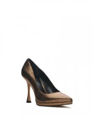 Vince Camuto Puntolis Platform Pump Bronze Snake Print ID-LPYH5670