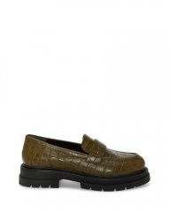 Vince Camuto Paydren Loafer Dark Olive Croc Print ID-MCRJ0800