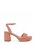 Vince Camuto Pendreya Platform Sandal Dark Pink Suede ID-FNYW5609