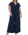 Vince Camuto Twist-Front Wide-Leg Jumpsuit (Plus Size) Navy ID-WDAM2248