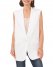 Vince Camuto Peak-Lapel Long Vest Off White ID-OXJQ1480