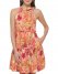 Vince Camuto Floral-Print Ruffled Halter Dress Ivory ID-VKAD9128