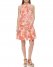 Vince Camuto Floral-Print Tiered Dress (Petite) Coral ID-AEGI2388