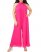 Vince Camuto Halter-Neck Wide-Leg Jumpsuit (Plus Size) Pomegranate Pink ID-ZRKR8938