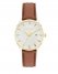 Vince Camuto Embossed Dial Faux Leather Band Watch Brown ID-AADB1207