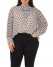 Vince Camuto Diamond-Print Neck-Tie Blouse (Plus Size) Off White ID-UUAE1037