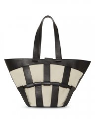 Vince Camuto Mkenz Tote Black/Warm Vanilla ID-VTEF5174