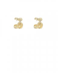 Vince Camuto Link Huggie Hoop Earrings Gold Metallic ID-SACN2802