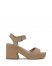 Vince Camuto Ranneli Platform Sandal Tortilla Suede ID-KAZG0441