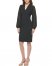 Vince Camuto Chiffon-Sleeve Sheath Black ID-GGOQ0929