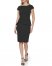 Vince Camuto Cap-Sleeve Peplum Dress (Petite) Black ID-FAIO3041