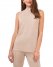 Vince Camuto Sleeveless Mock-Neck Top Latte ID-AVIG0403