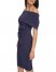 Vince Camuto Off-The-Shoulder Sheath Navy ID-ZBTJ2296