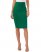 Vince Camuto Midi Pencil Skirt Open Green ID-KVAF5831