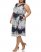 Vince Camuto Floral-Print V-Neck Midi Dress (Plus Size) Blue ID-MFYP5167