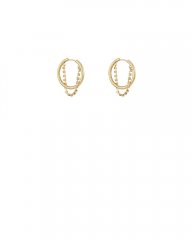 Vince Camuto Chain Hoop Earrings Gold Metallic ID-DEJV9730