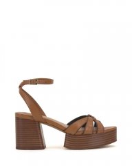 Vince Camuto Freesie Platform Sandal Golden Walnut/Root Beer ID-OLNG7155