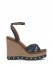 Vince Camuto Poula Wedge Sandal Indigo Wash/Golden Walnut ID-EHIU1511