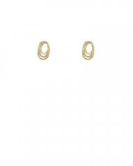 Vince Camuto Triple Huggie Hoop Earrings Gold Metallic ID-XWXA3264